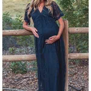 Pinkblush Navy Blue Maxi Dress